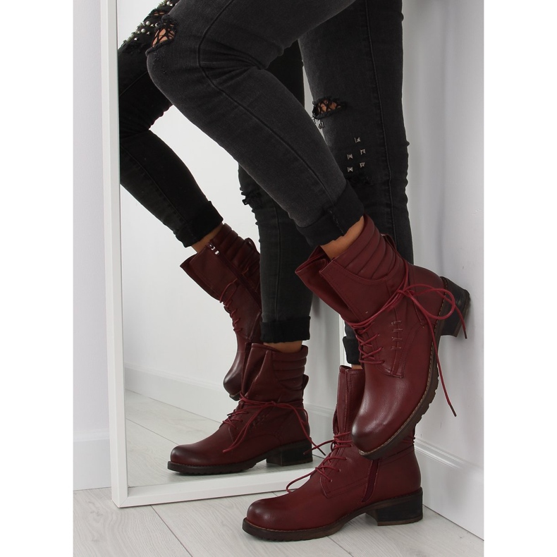 Bottines bordeaux 9560 Wine multicolore rouge 1