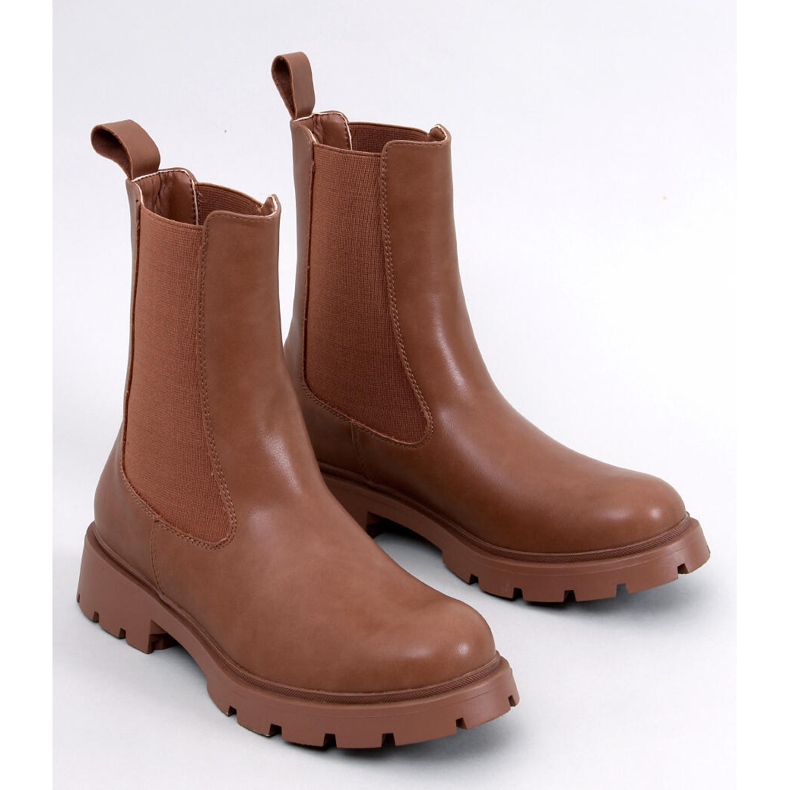 Bottines Chelsea hautes femme Setze Tan brun 1 Bottines Chelsea hautes femme Setze Tan brun 1