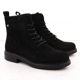 Bottines en daim noir pour femmes de Sergio Leone BT590 le noir 3