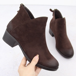 Bottines isolées marron pour femme Potocki 12472 brun 1