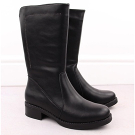 Bottines pour femmes en cuir noir de Sergio Leone BT287-S 1
