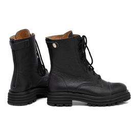 Baggies femme en cuir noir Butdam WOR1 1