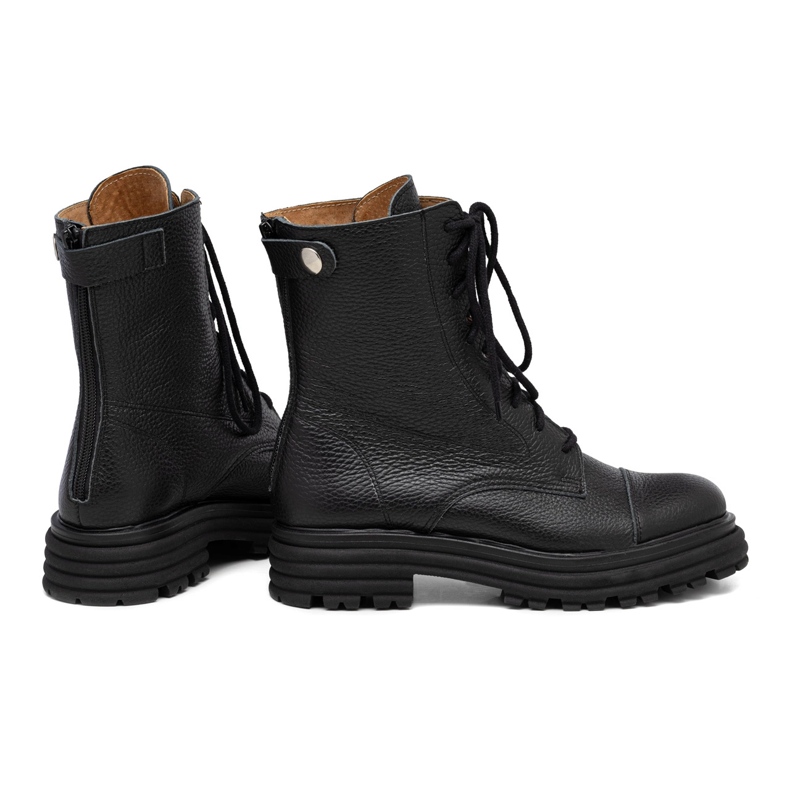 Baggies femme en cuir noir Butdam WOR1 1