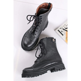 Baggies femme en cuir noir Butdam WOR1 le noir 3