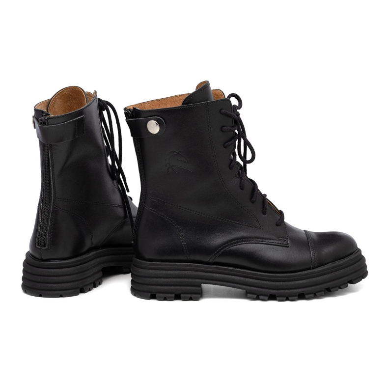 Baggies femme en cuir noir Butdam WOR1 le noir 1