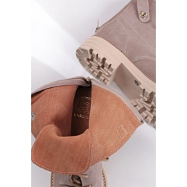 Sac femme en daim beige Butdam WOR1 5
