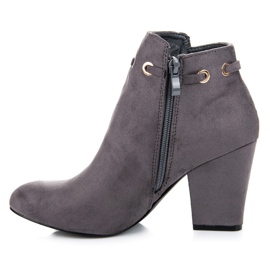 Cm Paris Bottines bohèmes en daim gris 1
