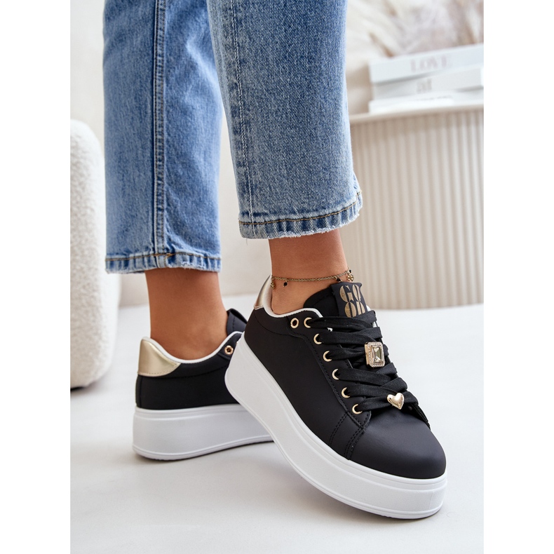 Baskets Plateformes Avec Décorations Pour Femme, Noir Herbisa le noir 2 Baskets Plateformes Avec Décorations Pour Femme, Noir Herbisa le noir 2