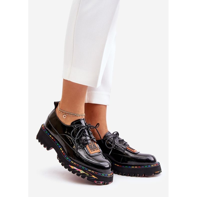 Chaussures à lacets femme Artiker 55C0499 Noir le noir 1