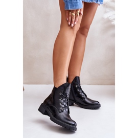Bottes isolées à talons bas pour femmes Vinceza 58136 Noir 2