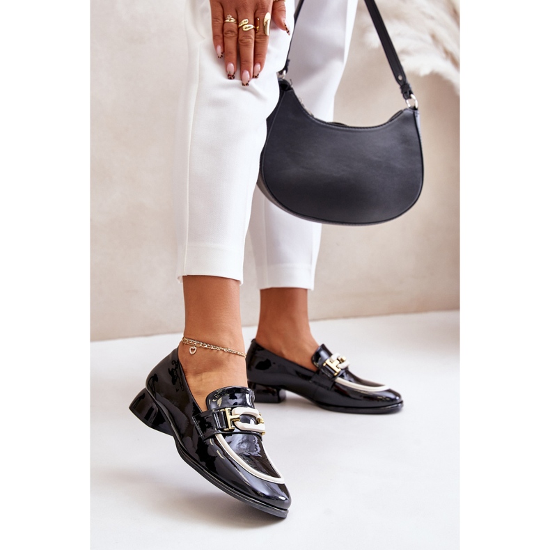 Chaussures vernies pour femmes sur bloc Artiker 55C0104 Noir 2