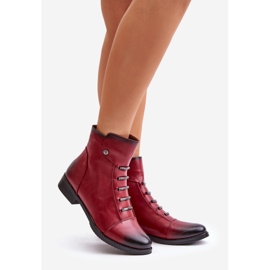 Jezzi Bottines plates isolées pour femme, bordeaux Labise rouge 1 Jezzi Bottines plates isolées pour femme, bordeaux Labise rouge 1