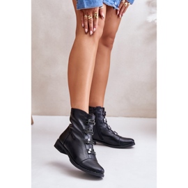 Jezzi Bottes isolées zippées pour femmes noires Evalith le noir 2