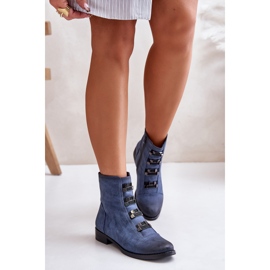 Jezzi Bottes isolées zippées pour femmes Bleu Evalith 3