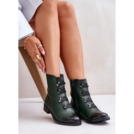 Jezzi Bottes isolées vertes pour femmes avec fermeture éclair Evalith 6