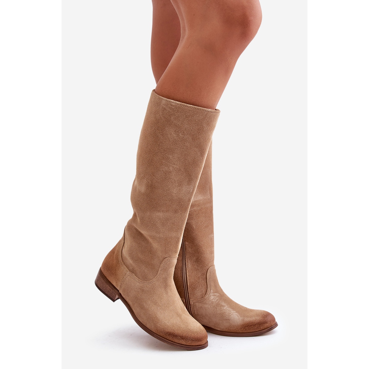 DREAM PAIRS Bottes Femme Mi-Mollet Mode Avec Fermeture Éclair Et Lacets - Bottines Confortables DMB214-E