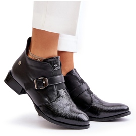 Bottines En Cuir Avec Fermeture Maciejka 06692-01 Noir le noir 10