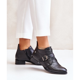 Bottines En Cuir Avec Fermeture Maciejka 06692-01 Noir le noir 3