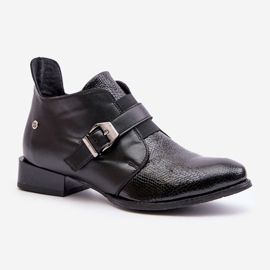 Bottines En Cuir Avec Fermeture Maciejka 06692-01 Noir le noir 4