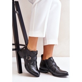 Bottines En Cuir Avec Fermeture Maciejka 06692-01 Noir le noir 8