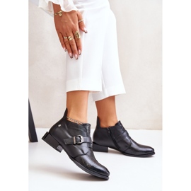Bottines En Cuir Avec Fermeture Maciejka 06692-01 Noir le noir 9