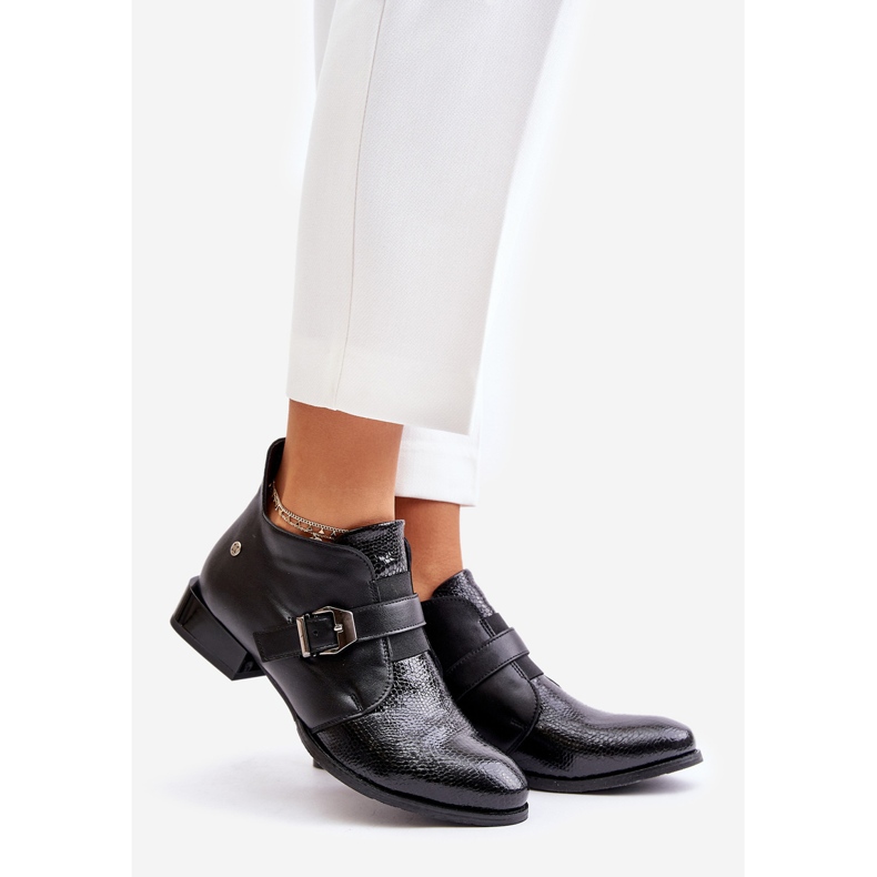 Bottines En Cuir Avec Fermeture Maciejka 06692-01 Noir 1