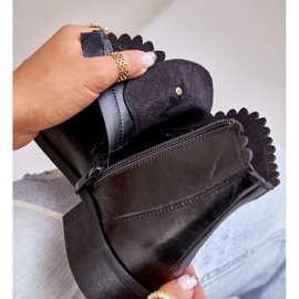 Zazoo 2964 Bottes plates en cuir, noir le noir 3