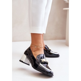 Chaussures Laquées Pour Femmes À Talon Haut Avec Décoration Artiker 55C1002 Noir le noir 2 Chaussures Laquées Pour Femmes À Talon Haut Avec Décoration Artiker 55C1002 Noir le noir 2