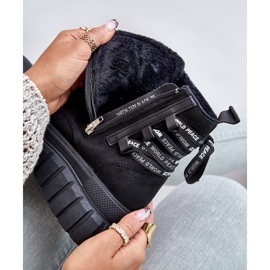 Bottes Pour Femmes Sur Plateforme Avec Laçage Décoratif Noir Edidda 2