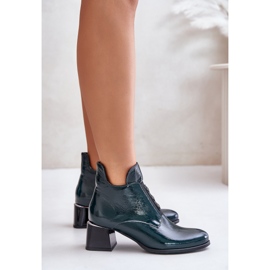 Zazoo 60504 Bottines vernies, isolées, vert foncé 5