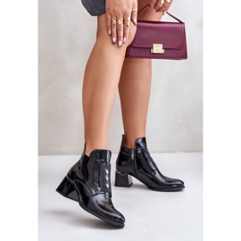 Zazoo 60504 Bottines vernies, isolées, noires le noir 2 Zazoo 60504 Bottines vernies, isolées, noires le noir 2