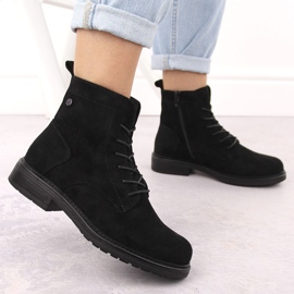 Bottines en daim noir pour femmes de Sergio Leone BT590 le noir 5