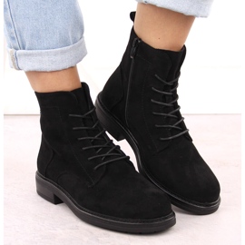 Bottines en daim noir pour femmes de Sergio Leone BT590 le noir 6