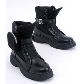 Bottes militaires avec une pochette Baku Black noir 1