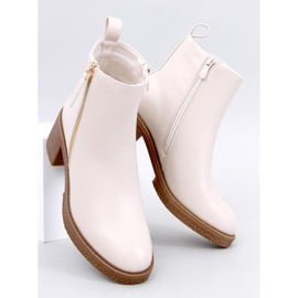 Guire Bottines à talons pleine fleur beige 1