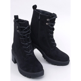 Bottines confortables à talons hauts Reed Black le noir 1
