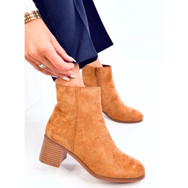Bottines à talons hauts classiques Annie Camel brun 5