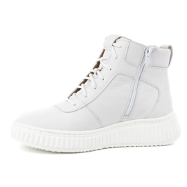 WASAK Bottes d'hiver en cuir pour femme 0725W blanc blanche 1