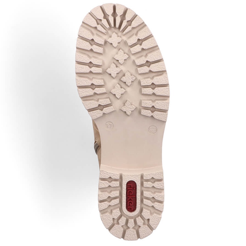 Bottes isolées pour femmes, beige, Rieker 72643-60 2 Bottes isolées pour femmes, beige, Rieker 72643-60 2