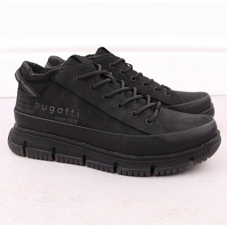 Bottes hautes isolées homme, noir Bugatti OO153100 1