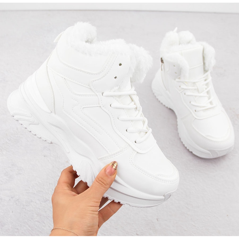 Bottines isolées femme, blanc, Vinceza 34684 blanche 1 Bottines isolées femme, blanc, Vinceza 34684 blanche 1