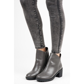 Vices New Collection Bottes sur un poteau large gris 5