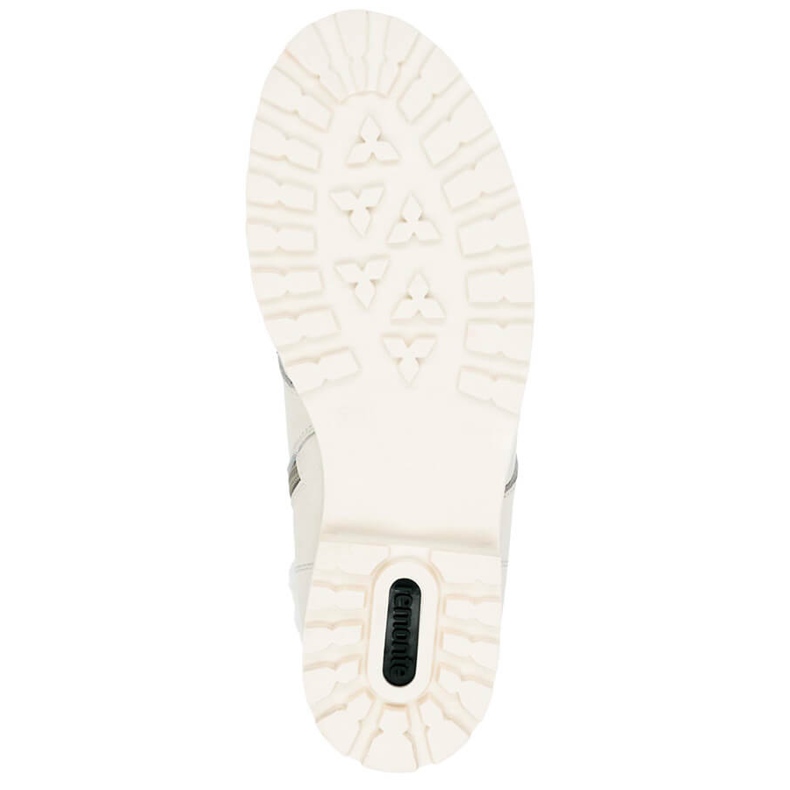Bottes de travail imperméables en cuir pour femme, blanches Remonte D8481-80 1