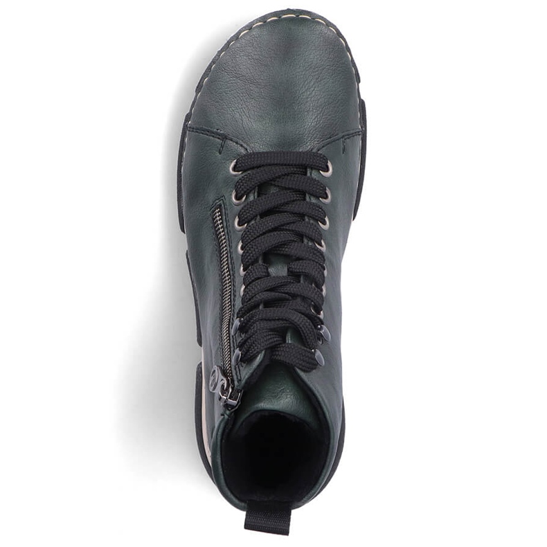 Bottines confortables vertes pour femmes Rieker 45920-54 1