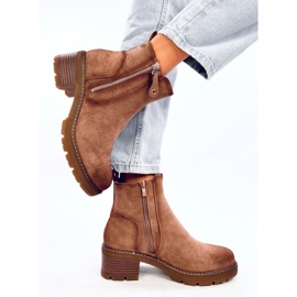 Bottes protectrices Linea Kaki brun 4