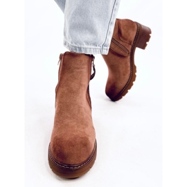 Bottes protectrices Linea Kaki brun 2