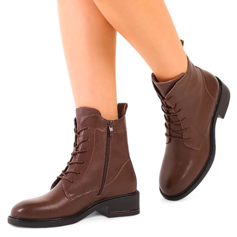 Bottes en cuir marron pour femmes de Sergio Leone brun 1