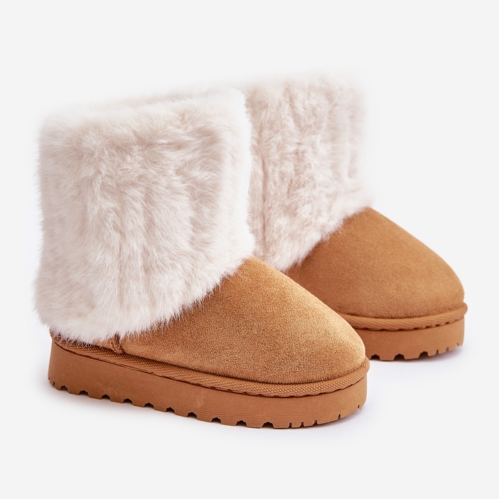 Crisie Bottes De Neige Enfant Avec Fourrure Camel brun 1