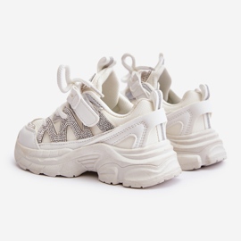 Baskets enfant avec strass, blanc Rianalla 2