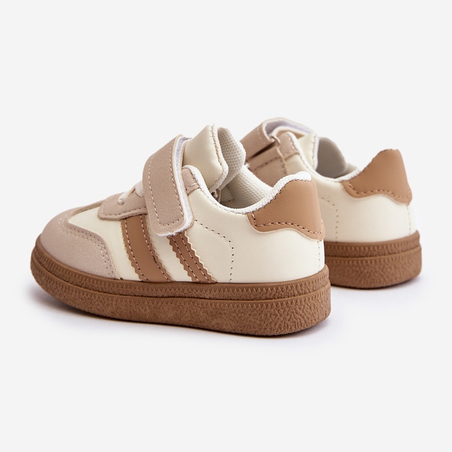 Baskets Velcro Enfant Beige Tromella 2